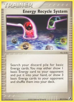 Energy Recycle System card from Unseen Forces, number 81/115