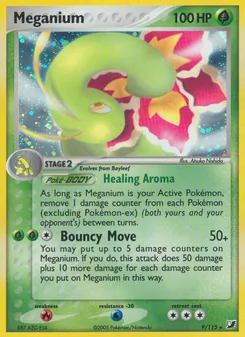 Meganium card from Unseen Forces, number 9/115