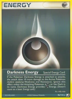 Darkness Energy card from Unseen Forces, number 96/115
