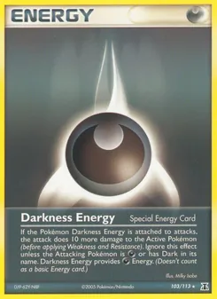 Darkness Energy card from Delta Species, number 103/113