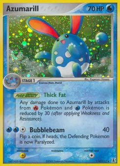 Azumarill card from Delta Species, number 114/113