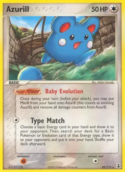 Azurill card from Delta Species, number 20/113