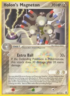 Holon's Magneton card from Delta Species, number 22/113