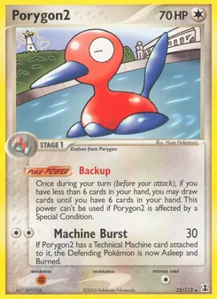 Porygon2 card from Delta Species, number 25/113