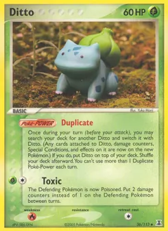 Ditto card from Delta Species, number 36/113