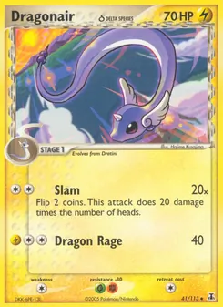 Dragonair δ card from Delta Species, number 41/113