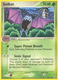 Golbat card from Delta Species, number 43/113