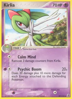 Kirlia card from Delta Species, number 47/113