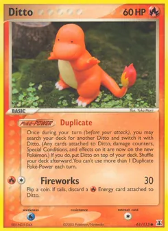 Ditto card from Delta Species, number 61/113