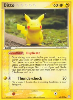 Ditto card from Delta Species, number 63/113