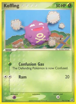 Koffing card from Delta Species, number 72/113