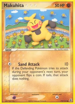 Makuhita card from Delta Species, number 75/113