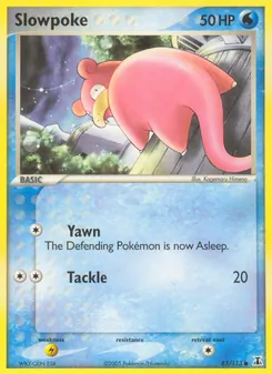 Slowpoke card from Delta Species, number 83/113