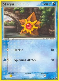 Staryu card from Delta Species, number 84/113
