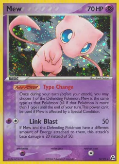 Mew card from Legend Maker, number 10/92