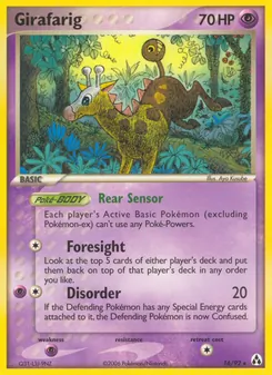 Girafarig card from Legend Maker, number 16/92