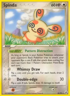Spinda card from Legend Maker, number 26/92