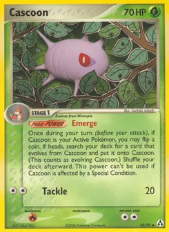 Cascoon card from Legend Maker, number 30/92