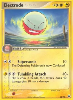 Electrode card from Legend Maker, number 32/92