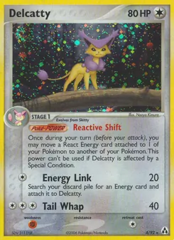 Delcatty card from Legend Maker, number 4/92