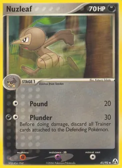 Nuzleaf card from Legend Maker, number 41/92