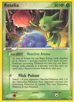 Roselia card from Legend Maker, number 42/92