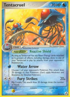 Tentacruel card from Legend Maker, number 45/92