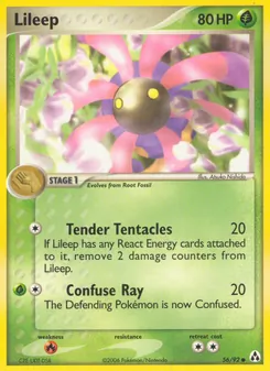 Lileep card from Legend Maker, number 56/92