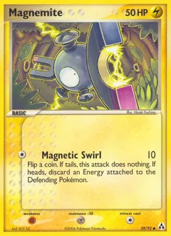 Magnemite card from Legend Maker, number 59/92