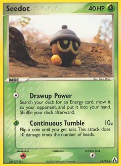 Seedot card from Legend Maker, number 61/92