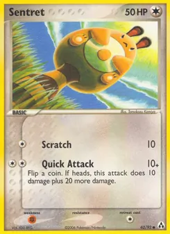 Sentret card from Legend Maker, number 62/92