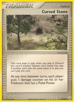 Cursed Stone card from Legend Maker, number 72/92
