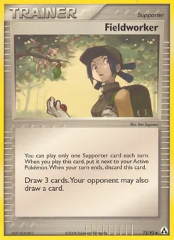 Fieldworker card from Legend Maker, number 73/92
