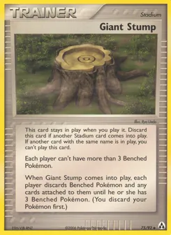 Giant Stump card from Legend Maker, number 75/92