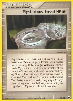Mysterious Fossil card from Legend Maker, number 79/92