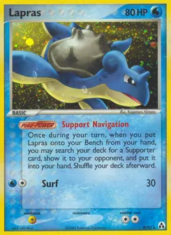 Lapras card from Legend Maker, number 8/92