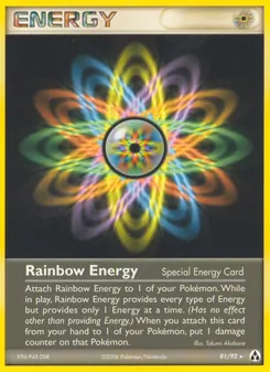 Rainbow Energy card from Legend Maker, number 81/92