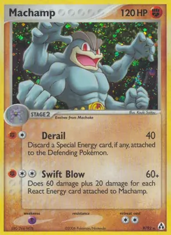 Machamp card from Legend Maker, number 9/92