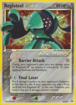 Registeel ☆ card from Legend Maker, number 92/92