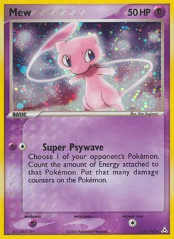 Mew card from Holon Phantoms, number 111/110