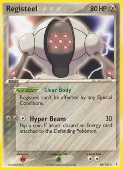 Registeel card from Holon Phantoms, number 29/110