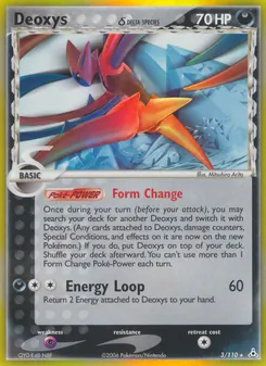 Deoxys δ card from Holon Phantoms, number 3/110