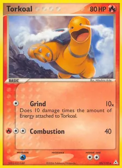 Torkoal card from Holon Phantoms, number 33/110