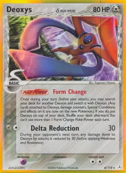 Deoxys δ card from Holon Phantoms, number 4/110