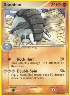 Donphan card from Holon Phantoms, number 40/110
