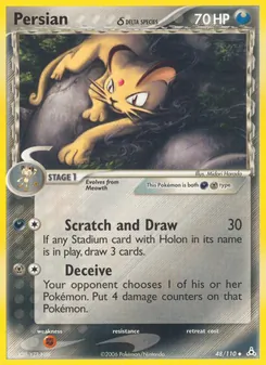 Persian δ card from Holon Phantoms, number 48/110