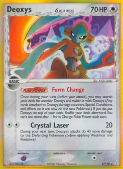 Deoxys δ card from Holon Phantoms, number 5/110