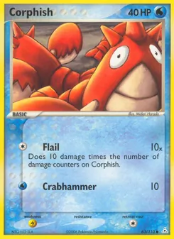 Corphish card from Holon Phantoms, number 63/110