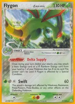 Flygon δ card from Holon Phantoms, number 7/110