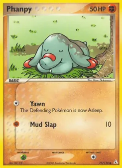 Phanpy card from Holon Phantoms, number 75/110